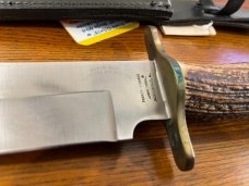 Parker-Edwards Randall Gilbreath Bowie Knife w/440C Stainless Blade & Crown Stag Handle SN#243 