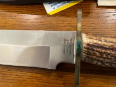 Parker-Edwards Randall Gilbreath Bowie Knife w/440C Stainless Blade & Crown Stag Handle SN#243 