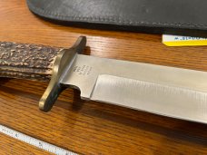 Parker-Edwards Randall Gilbreath Bowie Knife w/440C Stainless Blade & Crown Stag Handle SN#243 