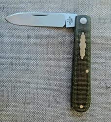 T A Davison Straight Spear Shadow...3 11/16" closed..OD canvas. .Cpm154..jeweled liners..#2385