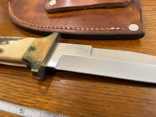 Parker-Edwards Randall Gilbreath Drop Point Fighting Bowie Knife w/440C Stainless Blade & Stag Handl