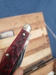 United Boker Christmas! 2 "Gentleman" Stockmans from the 1980's. One Red, One Green. UC129R UC129G