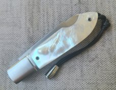 Vincenzo Balistreri Bullet Head EO..Mother of Pearl..AEB-L..liners..lanyard pin and bead..coa.slip