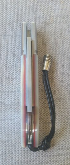 Vincenzo Balistreri Bullet Head EO..Mother of Pearl..AEB-L..liners..lanyard pin and bead..coa.slip