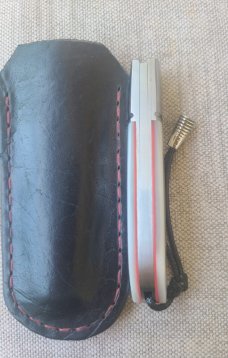 Vincenzo Balistreri Bullet Head EO..Mother of Pearl..AEB-L..liners..lanyard pin and bead..coa.slip