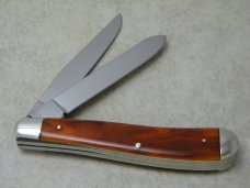 Parker Frost Japan Butter & Molasses American Indians Chief Joseph Slimline Trapper Knife 1 of 1200