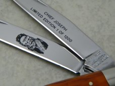 Parker Frost Japan Butter & Molasses American Indians Chief Joseph Slimline Trapper Knife 1 of 1200