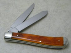 Parker Frost Japan Butter & Molasses American Indians Geronimo Slimline Trapper Knife 1 of 1200