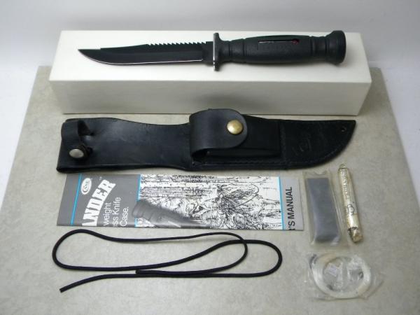 Case XX SS USA 4 Dot 1986 Outlander Lightweight Wilderness Fixed Blade Sheath Knife in Box