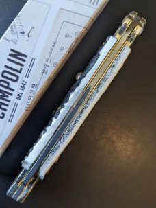  NIB 11"- 28cm Stag Horn A.G.A. Campolin Maltese lockback auto