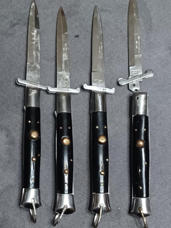  Group of four 8 3/4" Rizzuto Estileto Milano For Parts or repair.