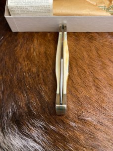 *NEW* Keen Kutter KK597 Lockback Folding Hunter Knife, USA, Stagbone, 440 Carbon Steel, Made in 2006
