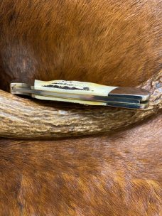 *NEW* Keen Kutter KK597 Lockback Folding Hunter Knife, USA, Stagbone, 440 Carbon Steel, Made in 2006