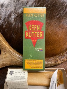 *NEW* Keen Kutter KK597 Lockback Folding Hunter Knife, USA, Stagbone, 440 Carbon Steel, Made in 2006