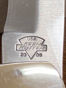 *NEW* Keen Kutter KK597 Lockback Folding Hunter Knife, USA, Stagbone, 440 Carbon Steel, Made in 2006