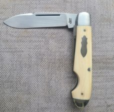DrT Bullet Head EO Knife in Elephant Ivory..3.75..Cpm154...coa and pouch...older build..older price 