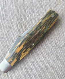 DrT Big Texas Jack..4.25" Smooth Bark Mammoth Ivory..Cpm154... pouch...older build..older price 