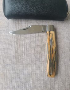 DrT Big Texas Jack..4.25" Smooth Bark Mammoth Ivory..Cpm154... pouch...older build..older price 