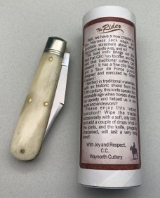 The Rider by C.C. White Bone Harness Jack by Great Eastern Cutlery. GEC and Charlie C. 861223P. …
