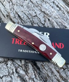 TREE BRAND BOKER ** SMOOTH BROWN BONE 1095 CARBON 4 BLADE CONGRESS