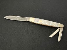 Bulldog Brand Mother of Pearl Celebrated Anglo Saxon 3 blade Whittler 1 Of 60