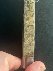 Frank B Rams Horn 9 Inch Swivel Bolster Switchblade