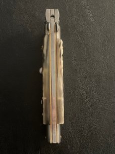 Frank B Rams Horn 9 Inch Swivel Bolster Switchblade