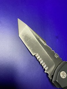 Hogue Knives EX-A01 Automatic Knife Tanto Point Black Aluminum