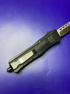 CobraTec Medium  CTK-1 Black OTF with Sheath