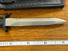 Parker Cut. Co. 7 1/4" Spear Point Boot Knife w/Metal Handle Japan 