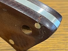 Parker Cut. Co. 7 1/4" Spear Point Hunting Knife w/Micarta Scales Japan
