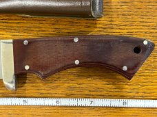 Parker Cut. Co. 7 1/4" Spear Point Hunting Knife w/Micarta Scales Japan