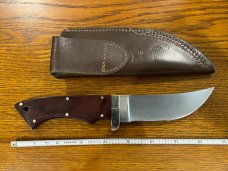 Parker Cut. Co. 7 1/4" Spear Point Hunting Knife w/Micarta Scales Japan