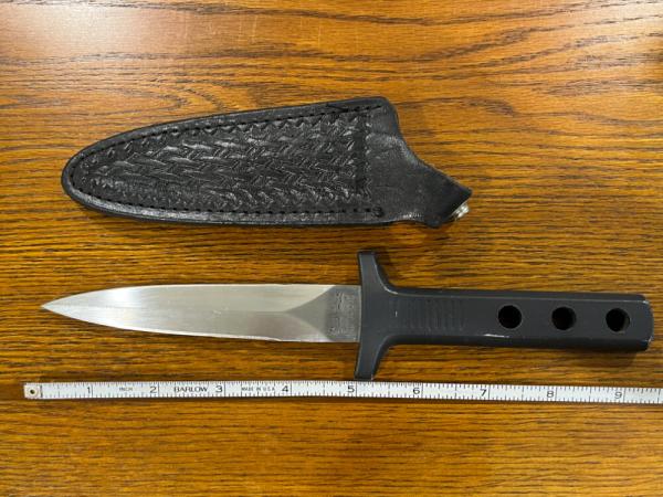 Parker Cut. Co. 9 3/8" Spear Point Smoky Mtn Ultra Lite Boot Knife w/Metal Handle Japan 