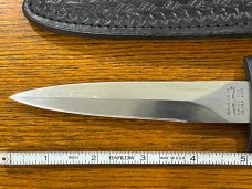 Parker Cut. Co. 9 3/8" Spear Point Smoky Mtn Ultra Lite Boot Knife w/Metal Handle Japan 