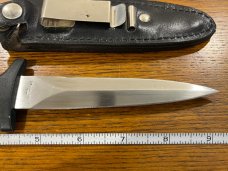 Parker Cut. Co. 9 3/8" Spear Point Smoky Mtn Ultra Lite Boot Knife w/Metal Handle Japan 