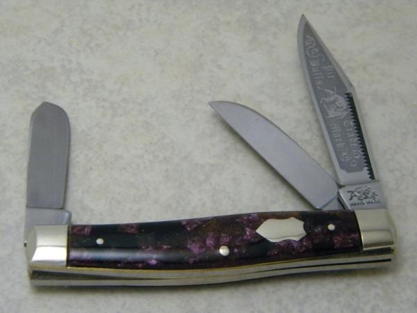 Bulldog Brand Solingen, Germany Prototype Crest Shield Stockman Knife c.1995