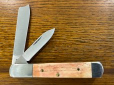 Parker-Edwards 036 2-Blade Razor Folding Knife w/Smooth Bone Scales