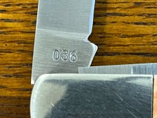 Parker-Edwards 036 2-Blade Razor Folding Knife w/Smooth Bone Scales