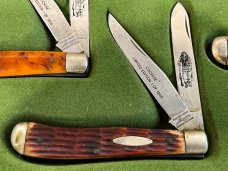 Parker-Frost "Famous Indians of the West Series II" Limited Edition Matched 4-Knife Set Japan SN#009