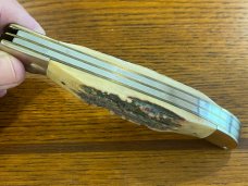 Parker-IMAI K78 2-Blade Copperhead Folding Knife w/Gnarly Stag Scales Japan