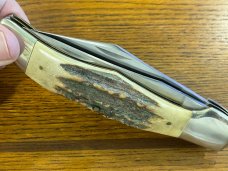 Parker-IMAI K78 2-Blade Copperhead Folding Knife w/Gnarly Stag Scales Japan