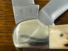 Parker-IMAI K78 2-Blade Copperhead Folding Knife w/Gnarly Stag Scales Japan