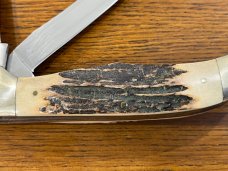 Parker-IMAI K78 2-Blade Copperhead Folding Knife w/Gnarly Stag Scales Japan