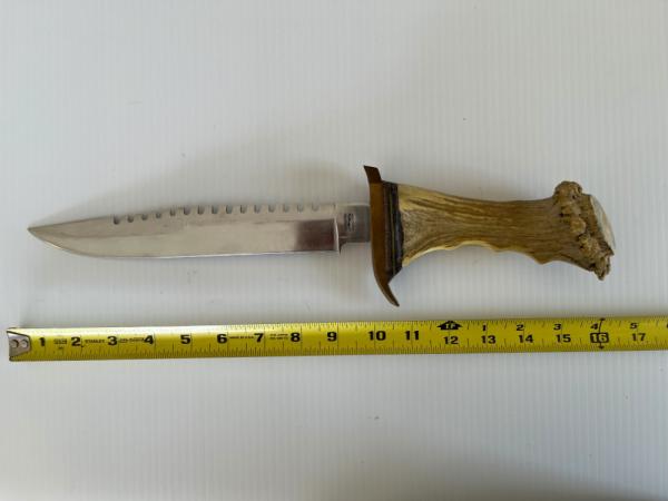Parker IMAI K-633 Customized Survival Knife w/Crown Stag Handle JapanJapan