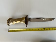 Parker IMAI K-633 Customized Survival Knife w/Crown Stag Handle JapanJapan