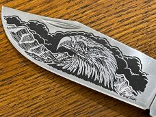 Schrade Collector Series SCLE Limited Edition Eagle Clasp Folding Knife w/Smooth Bone Scales