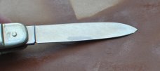 Boker Gnarly Stag Auto #715 Nickel Hardware 4 3/8" Closed 1980's Model Mint