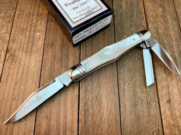 Wendell Carson Fiddleback Whittler Mother of Pearl Wendell Carson Fiddleback Whittler Mother of Pearl