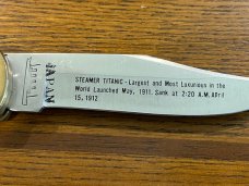 Standing Stone Cutlery "R. M. S. Titanic" Limited Edition Lockback Japan SN#243 